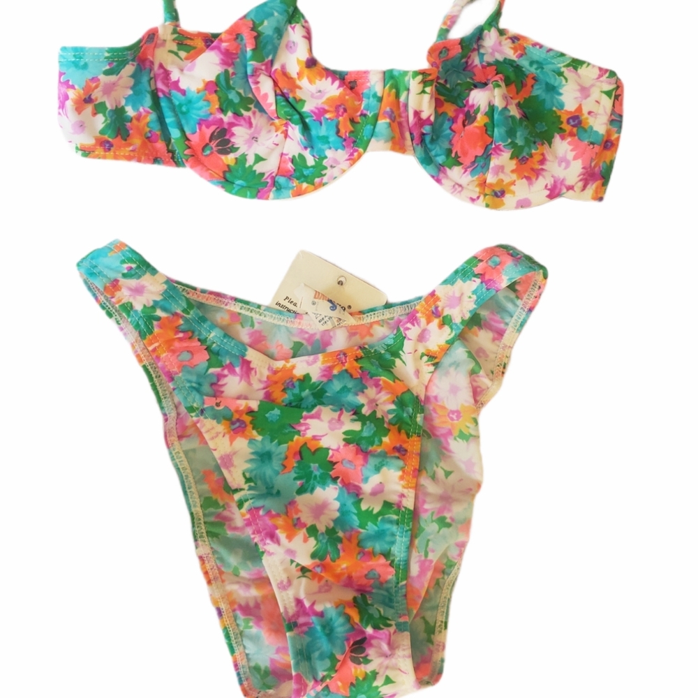Deadstock Vintage Ditsy Floral Bikini